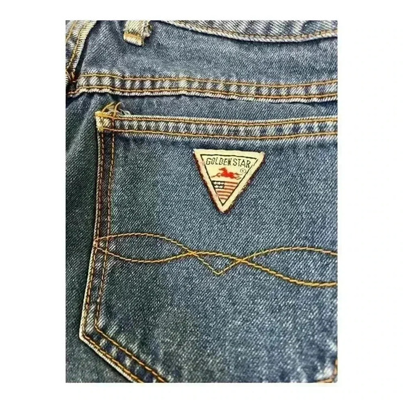 Golden Star Two Toned Boot Cut Blue Jeans Size 15 for Women Y2K vintage - Picture 4 of 6